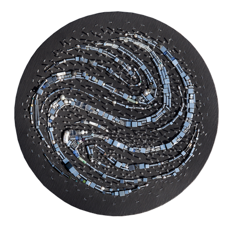 Елизавета Журавлева (Картина, живопись - 
                  30 x 30 см) Атмосферный вихрь