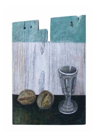 Татьяна Сергеева (Картина, живопись - 
                  21.5 x 31 см) Грецкие орехи
