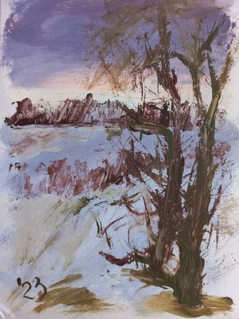 Людмила Кылыч (Авторская графика - 
                  21 x 29 см) Вечереет