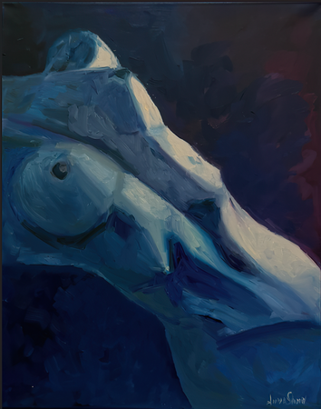 Анна Шувалова (Картина, живопись - 
                  40 x 50 см) Погружение