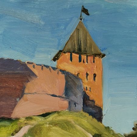 Регина Буглеева (Авторская графика - 
                  30 x 20 см) Новгородский кремль