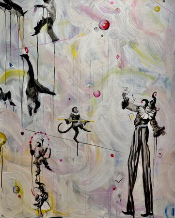 Мария Тихонова (Картина, живопись - 
                  100 x 120 см) Life is a circus