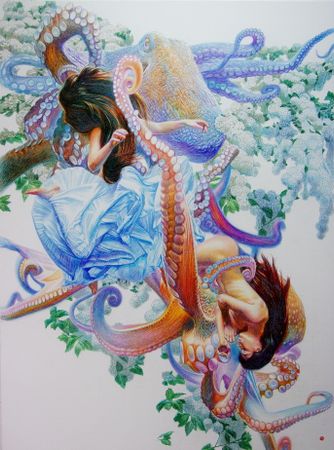 Алан Хатагты (Авторская графика - 
                  150 x 200 см) Лето