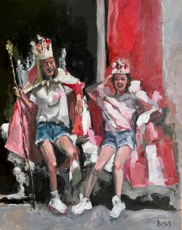 Екатерина Белиловская (Картина, живопись - 
                  40 x 50 см) Ваше Величество, подвиньтесь!