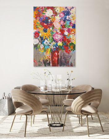 Анна Ганина (Картина, живопись - 
                  70 x 100 см) Lovely bouquet