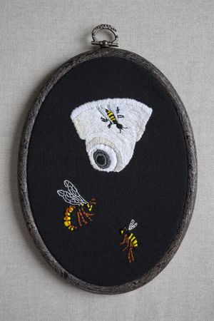 Мария Кокунова (Вышивка - 
                  13.5 x 18 см) Далекая радуга. Осятник