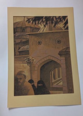 Анастасия Мотина (Авторская графика - 
                  28.5 x 40.5 см) Стамбул