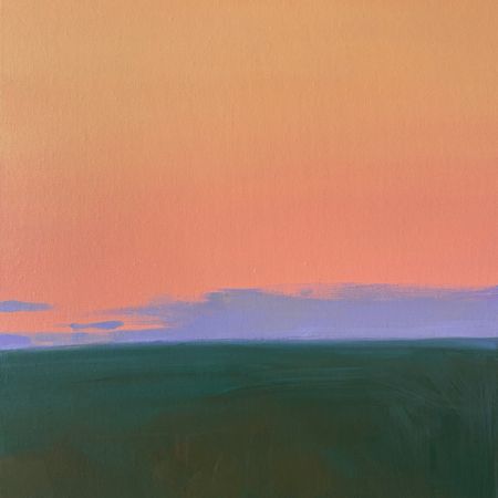 Александра Савина (Картина, живопись - 
                  50 x 50 см) Оранжевое зарево