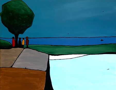 Дарья Иванова (Картина, живопись - 
                  50 x 40 см) Куда уходит день?