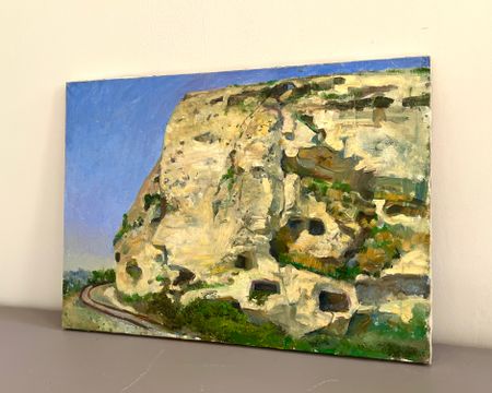 Алина Хоняк (Картина, живопись - 
                  70 x 50 см) Древний монастырь