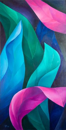 Юлия Пухова (Картина, живопись - 
                  50 x 100 см) Tropical 7