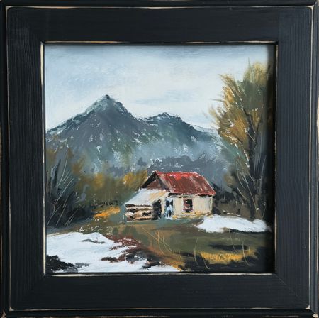 Светлана Юматова (Авторская графика - 
                  27 x 27 см) Пришла весна!