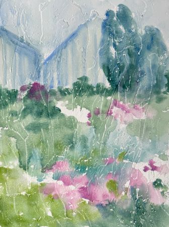 Наталья Чобанян (Картина, живопись - 
                  30 x 40 см) Дождливый день