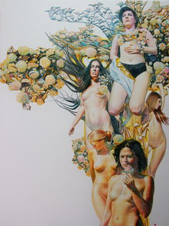 Алан Хатагты (Авторская графика - 
                  150 x 200 см) Весна