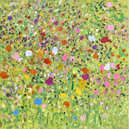 Анна Ганина (Картина, живопись - 
                  50 x 50 см) Summer garden