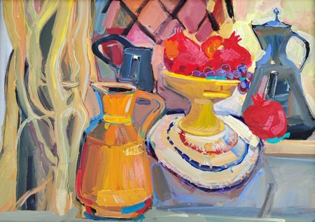 Олеся Лишаева (Картина, живопись - 
                  70 x 50 см) Караимский натюрморт