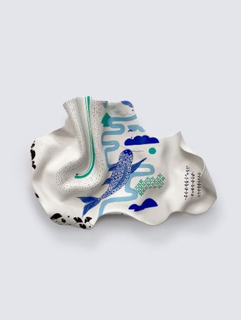 Юлия Бариева (Объект - 
                  53 x 36 см) Панно "Flow"