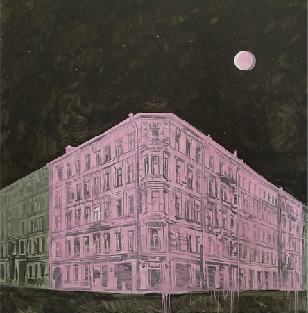 Алёна Федоткина (Картина, живопись - 
                  150 x 150 см) Pinkcity