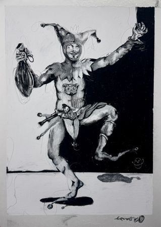 Василий TRUUE (Авторская графика - 
                  42 x 59.4 см) Смех зазвенел