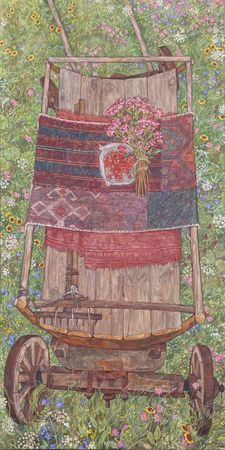 Залифа Хибатова (Картина, живопись - 
                  90 x 180 см) Отдых