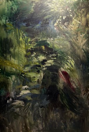 Мария Тихонова (Картина, живопись - 
                  100 x 150 см) Water lilies