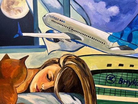 Лена Запрудских (Картина, живопись - 
                  120 x 100 см) Сны о небе