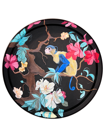 Нина Григель (Картина, живопись - 
                  30 x 30 см) Картина в стиле Шинуазри
