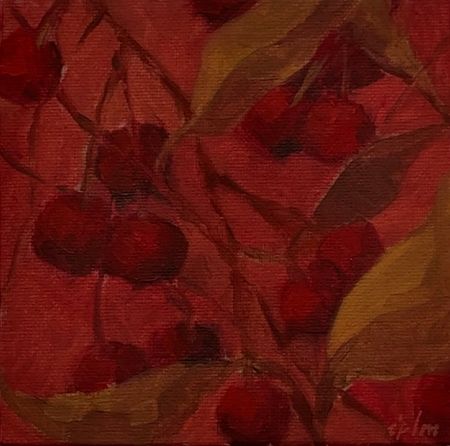 Виктория Зарецкая (embrassé par la muse) (Авторская графика - 
                  10 x 10 см) Сок