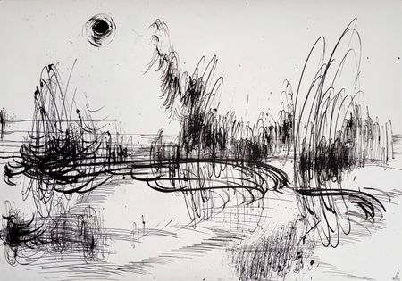 Маргарита Чигодайкина (Авторская графика - 
                  59.4 x 42 см) Абсолютное поле 13