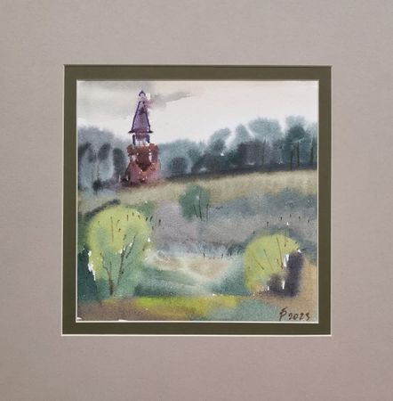 Регина Буглеева (Авторская графика - 
                  30 x 30 см) Часовня