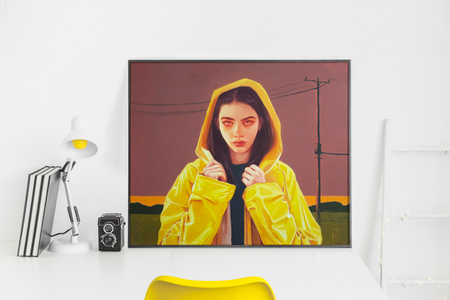 Полина Раскольникова (Картина, живопись - 
                  60 x 50 см) Neighbor / Соседка