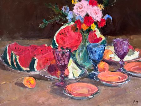 Екатерина Феоктистова (Картина, живопись - 
                  80 x 60 см) Праздник