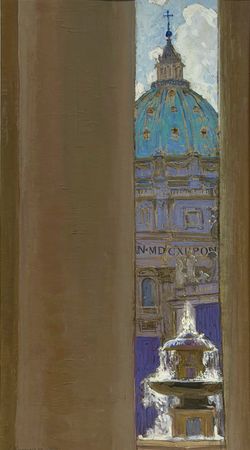 Алексей Щемелинский (Авторская графика - 
                  38 x 68 см) Собор Святого Петра