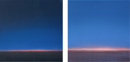 Александра Савина (Картина, живопись - 
                  40 x 20 см) Диптих "Просвет"