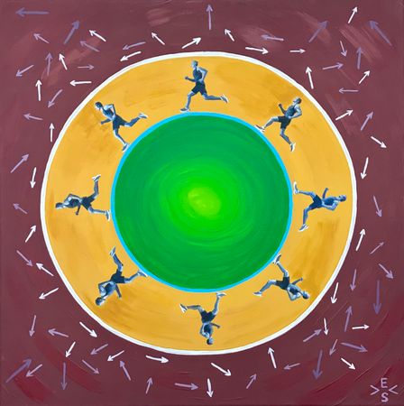 Светлана Евсеева (Картина, живопись - 
                  40 x 40 см) Вектор движения