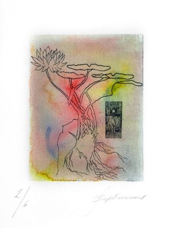 Елизавета Вербицкая (Графика печатная - 
                  35 x 50 см) Нимфея. Песнь Песней