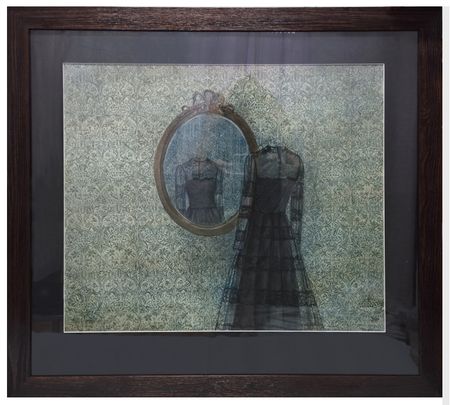 Наталья Лотарева (Авторская графика - 
                  86 x 77 см) Зеркало