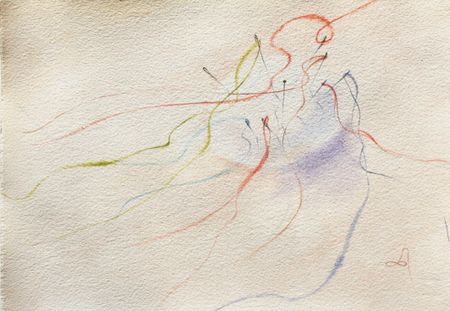 Любовь Фонарева (Авторская графика - 
                  30 x 21 см) Булавка