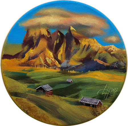 Динара Хёртнагль (Картина, живопись - 
                  20 x 20 см) Skylight
