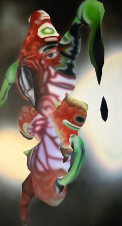 Дарья Пасечник (Картина, живопись - 
                  70 x 110 см) Orchid collage