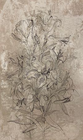 Ульяна Затона (Авторская графика - 
                  55 x 87 см) Лилии