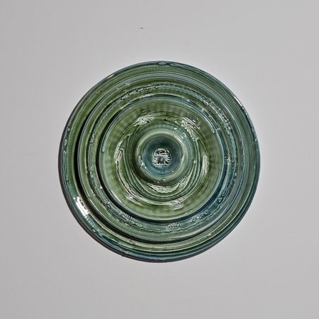 Данил Карамушкин (Скульптура - 
                  24 x 24 см) Аттрактор. Грань тишины