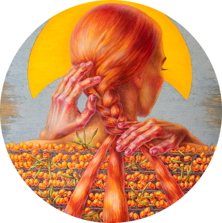 Мария Мельцаева (Картина, живопись - 
                  50 x 50 см) Время перемен