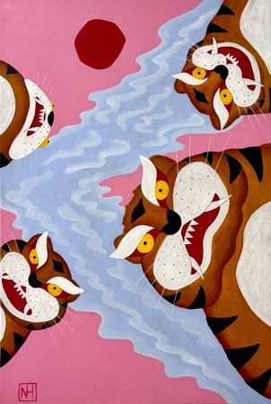 Наташа Хегай (Картина, живопись - 
                  60 x 90 см) Наташа, мы там все уронили