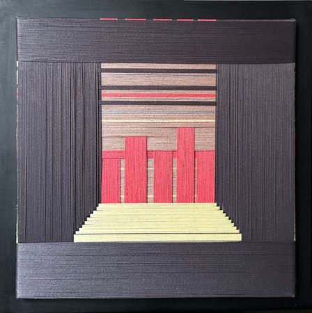 Эльза Ярн (Вышивка - 
                  35 x 35 см) Город. Закат