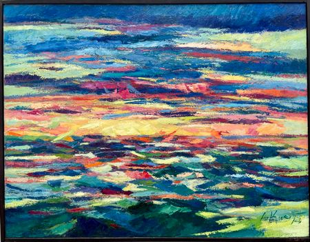 Андрей Киореску (Картина, живопись - 
                  130 x 100 см) Синий океан