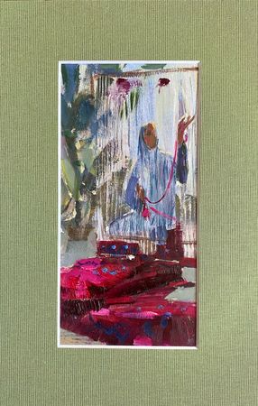 Алина Буглеева (Авторская графика - 
                  12 x 20 см) Ткачиха ковра