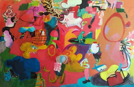 Наталья Хохонова (Картина, живопись - 
                  150 x 100 см) Dino