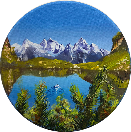 Динара Хёртнагль (Картина, живопись - 
                  20 x 20 см) Skylights
