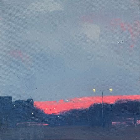 Александра Савина (Картина, живопись - 
                  25 x 25 см) Дорога домой